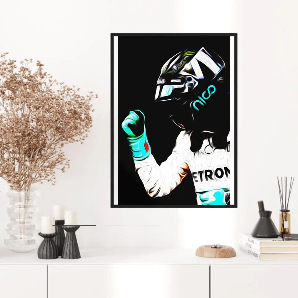 Affiche ou Tableau Nico Rosberg Mercedes 2016 Formule 1