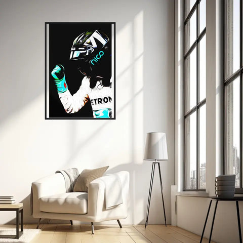 Affiche ou Tableau Nico Rosberg Mercedes 2016 Formule 1