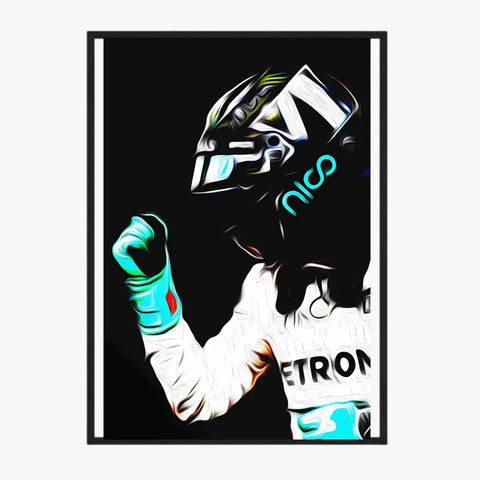 Affiche ou Tableau Nico Rosberg Mercedes 2016 Formule 1