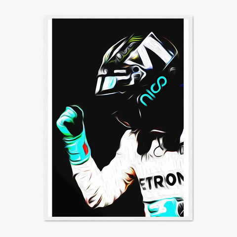 Affiche ou Tableau Nico Rosberg Mercedes 2016 Formule 1