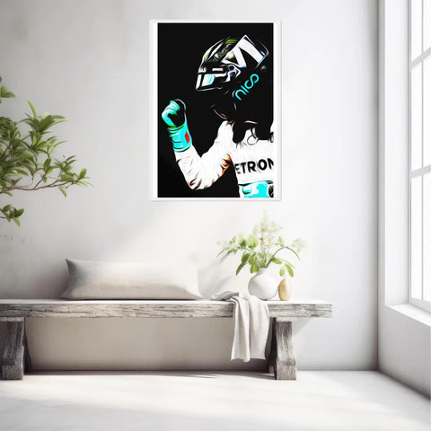 Affiche ou Tableau Nico Rosberg Mercedes 2016 Formule 1