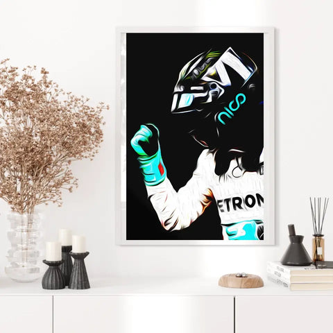 Affiche ou Tableau Nico Rosberg Mercedes 2016 Formule 1