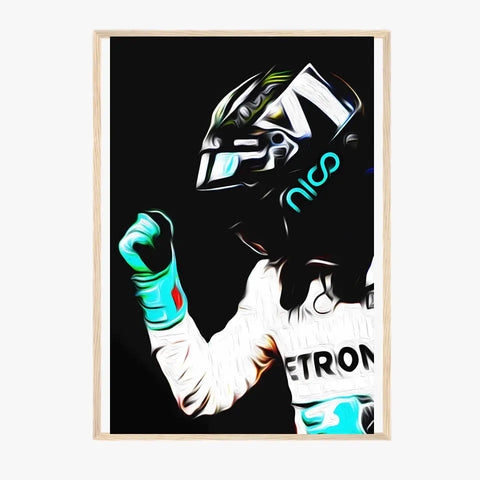 Affiche ou Tableau Nico Rosberg Mercedes 2016 Formule 1