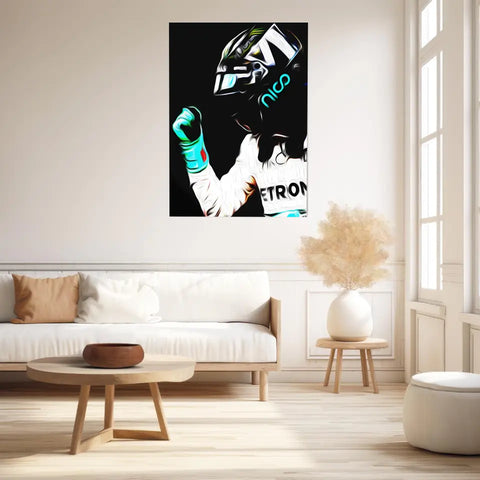 Affiche ou Tableau Nico Rosberg Mercedes 2016 Formule 1