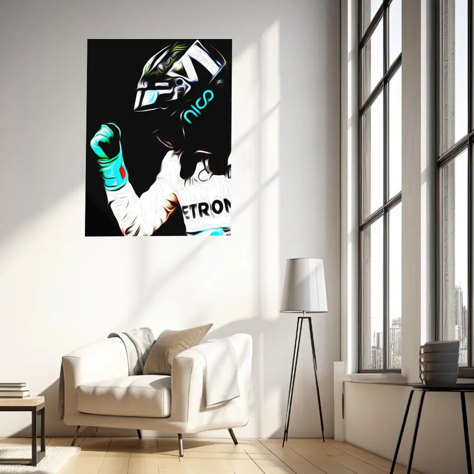 Affiche ou Tableau Nico Rosberg Mercedes 2016 Formule 1