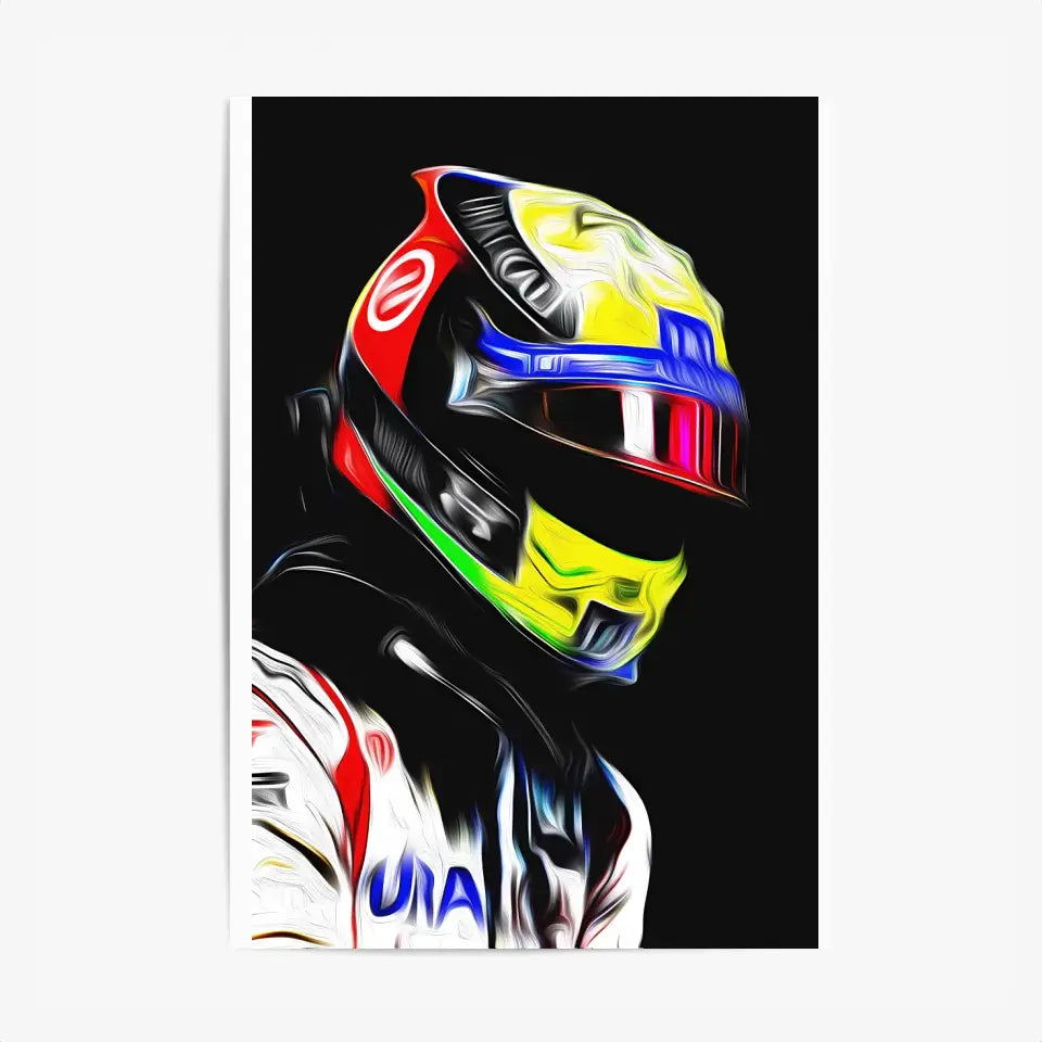 Affiche ou Tableau Mick Schumacher Haas 2021 Formule 1