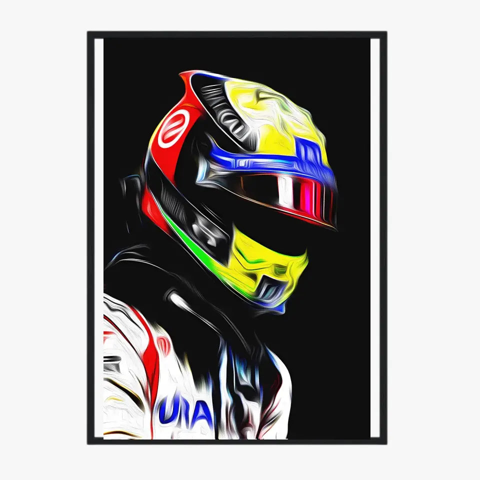 Affiche ou Tableau Mick Schumacher Haas 2021 Formule 1