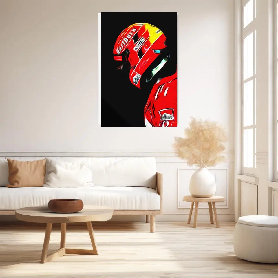 Affiche ou Tableau Michael Schumacher Ferrari 2005 Formule 1