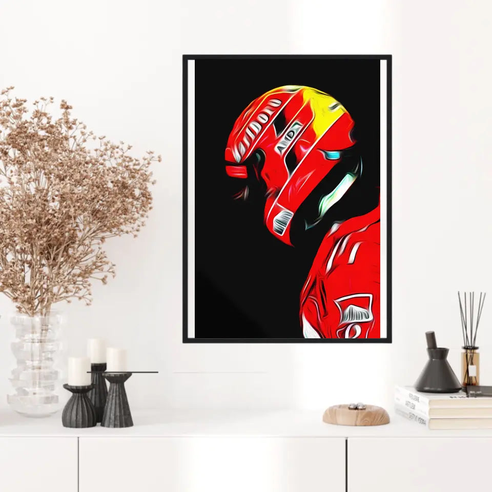 Affiche ou Tableau Michael Schumacher Ferrari 2005 Formule 1