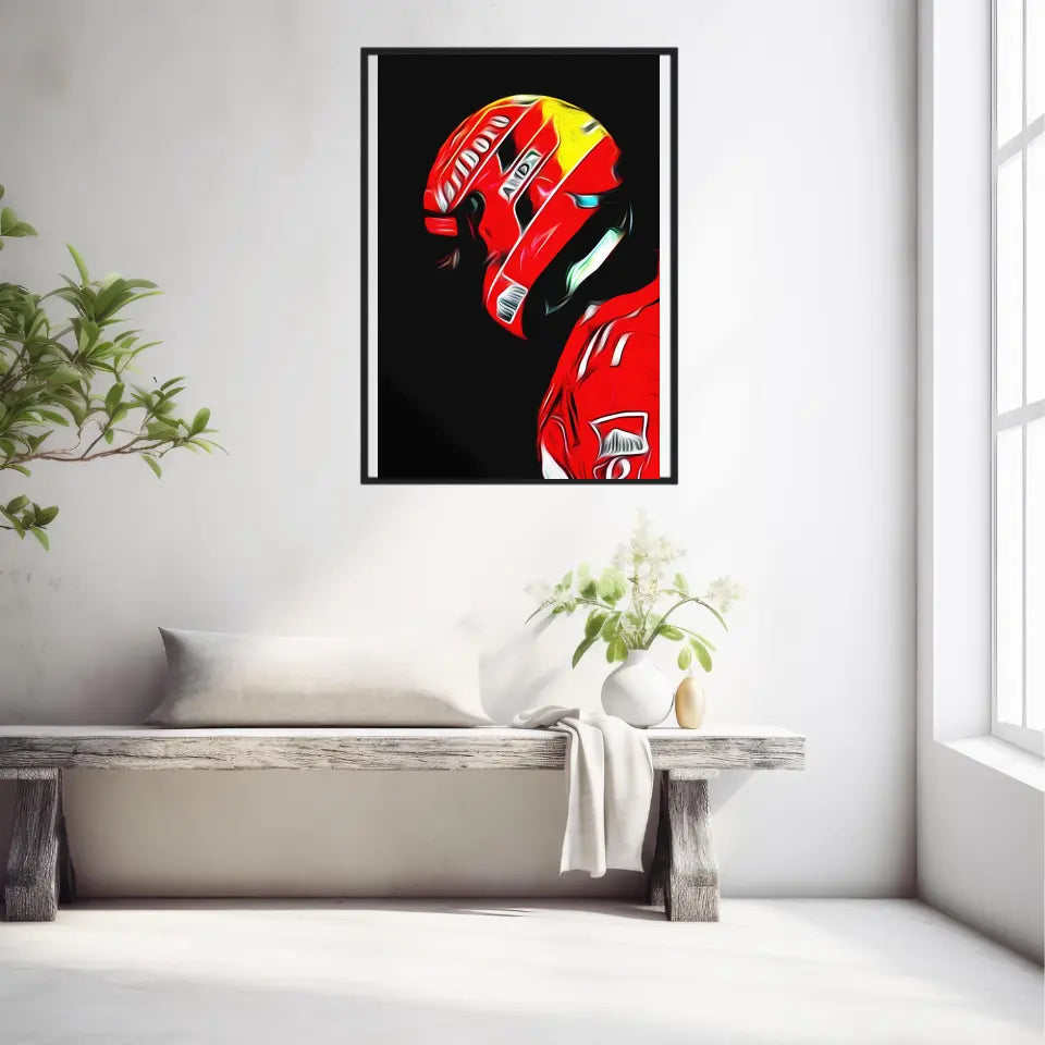 Affiche ou Tableau Michael Schumacher Ferrari 2005 Formule 1