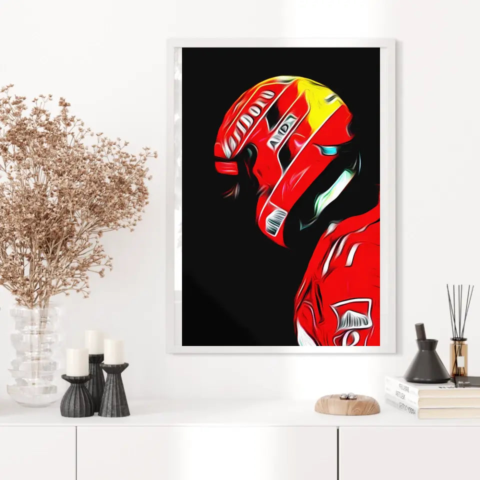 Affiche ou Tableau Michael Schumacher Ferrari 2005 Formule 1