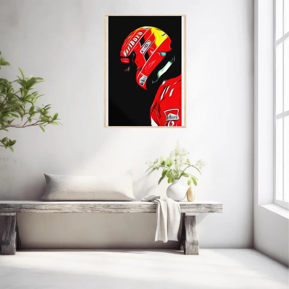Affiche ou Tableau Michael Schumacher Ferrari 2005 Formule 1