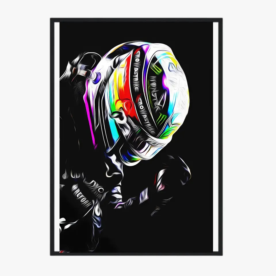 Affiche ou Tableau Lewis Hamilton Mercedes 2021 Formule 1