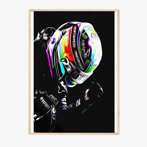 Affiche ou Tableau Lewis Hamilton Mercedes 2021 Formule 1