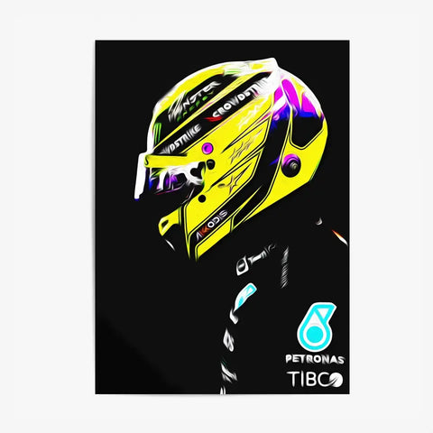 Affiche ou Tableau Lewis Hamilton Mercedes 2022 Formule 1