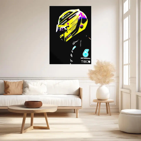 Affiche ou Tableau Lewis Hamilton Mercedes 2022 Formule 1