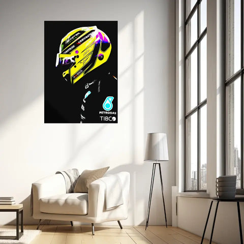 Affiche ou Tableau Lewis Hamilton Mercedes 2022 Formule 1