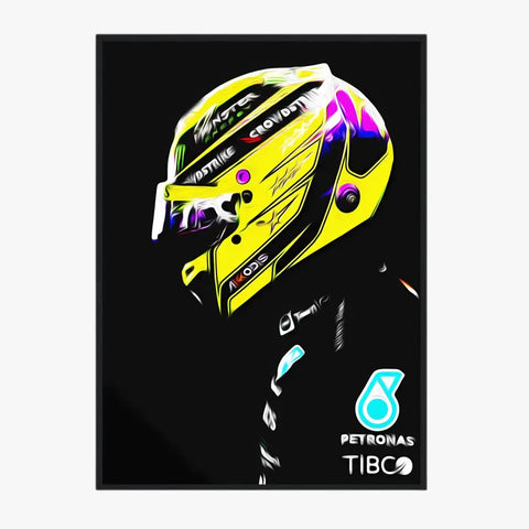 Affiche ou Tableau Lewis Hamilton Mercedes 2022 Formule 1