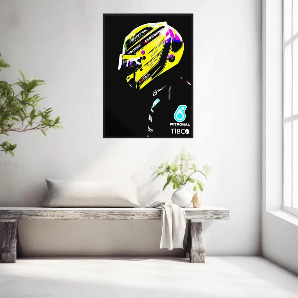 Affiche ou Tableau Lewis Hamilton Mercedes 2022 Formule 1