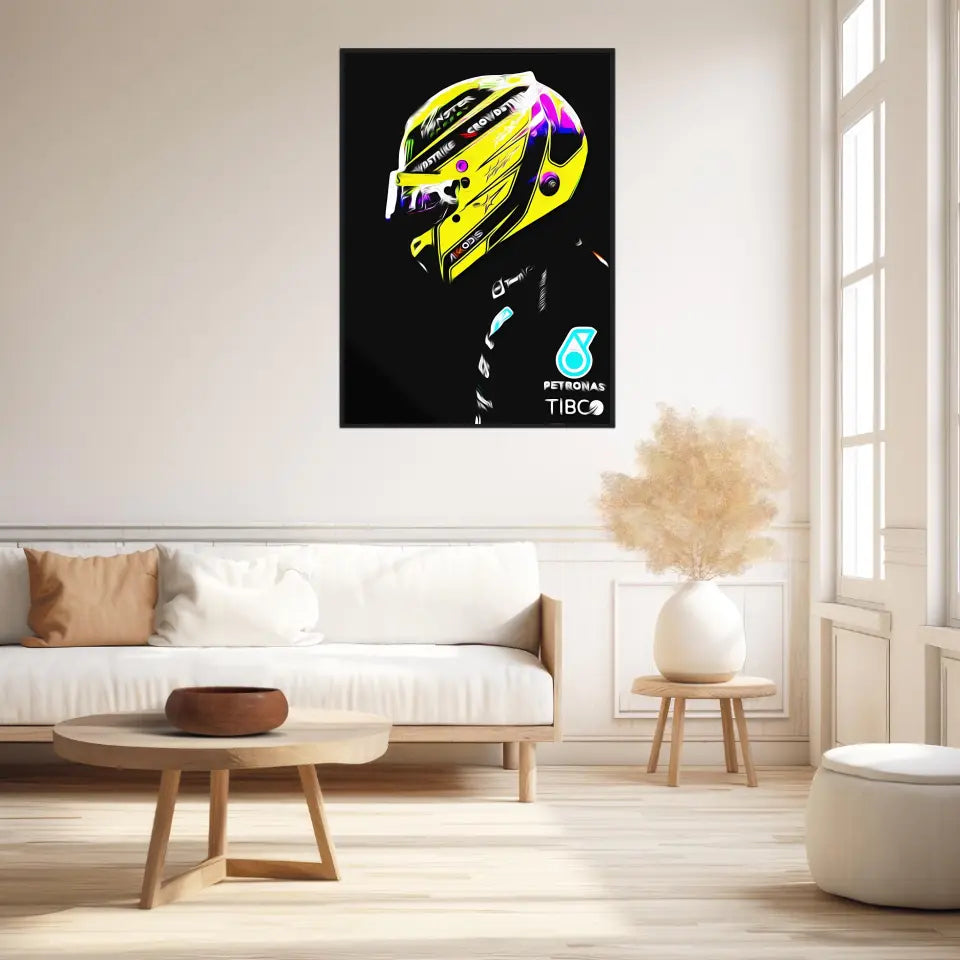 Affiche ou Tableau Lewis Hamilton Mercedes 2022 Formule 1