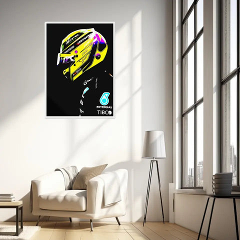 Affiche ou Tableau Lewis Hamilton Mercedes 2022 Formule 1