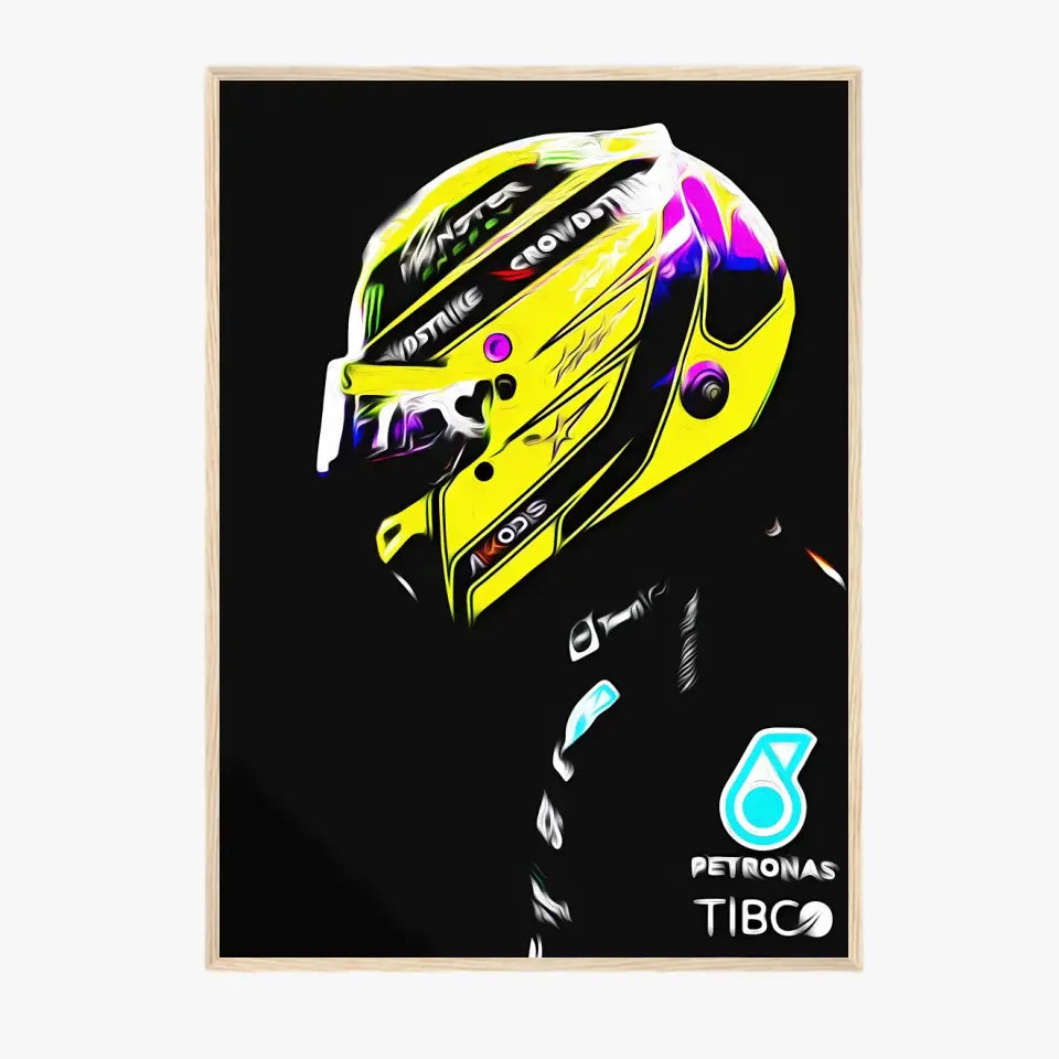 Affiche ou Tableau Lewis Hamilton Mercedes 2022 Formule 1