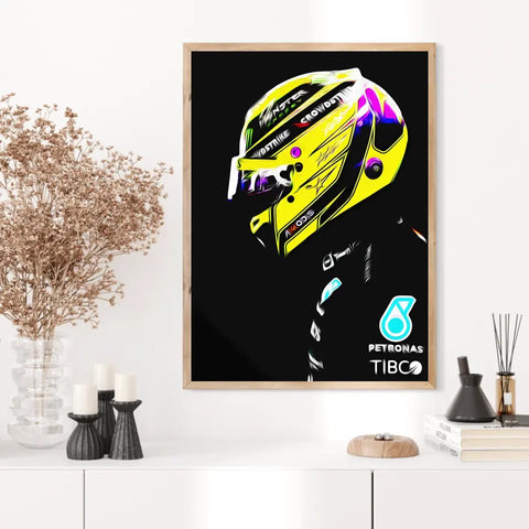 Affiche ou Tableau Lewis Hamilton Mercedes 2022 Formule 1