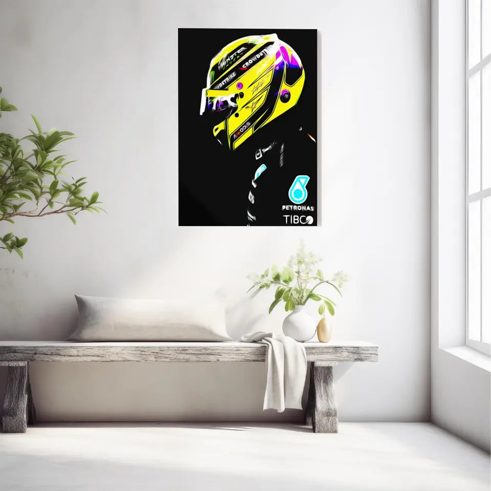 Affiche ou Tableau Lewis Hamilton Mercedes 2022 Formule 1