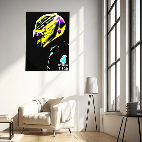 Affiche ou Tableau Lewis Hamilton Mercedes 2022 Formule 1