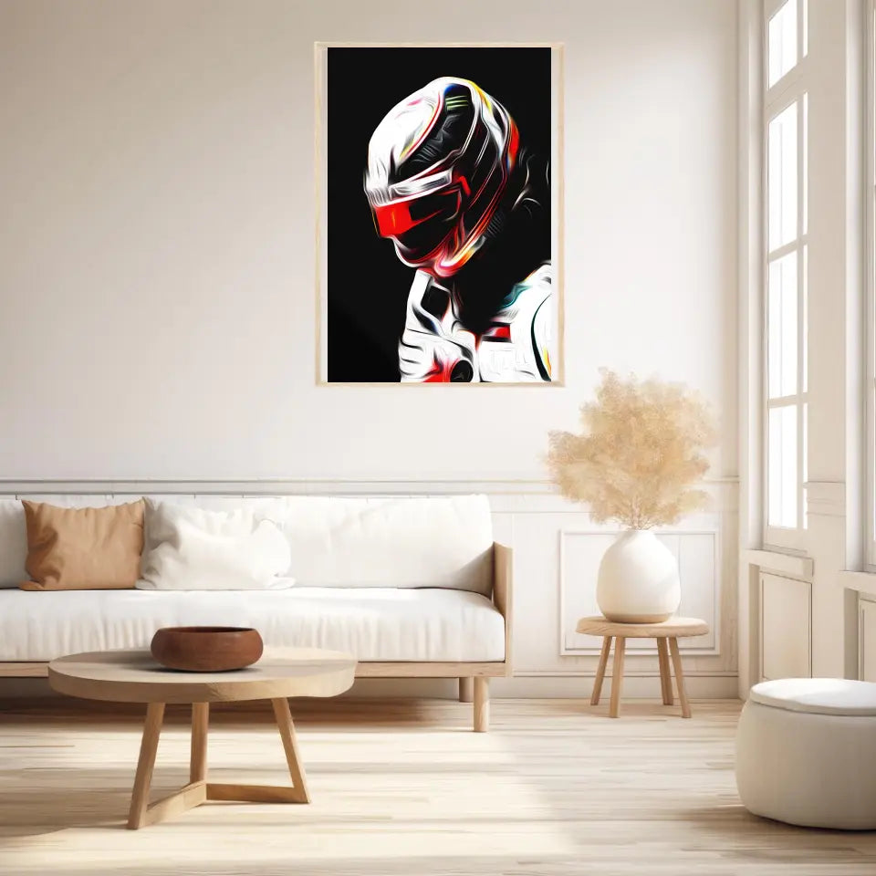 Affiche ou Tableau Lewis Hamilton Mercedes 2018 Formule 1