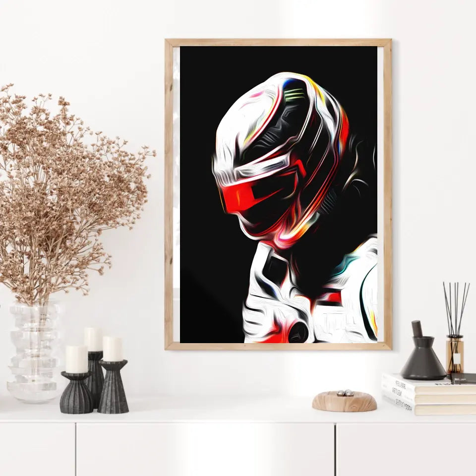 Affiche ou Tableau Lewis Hamilton Mercedes 2018 Formule 1