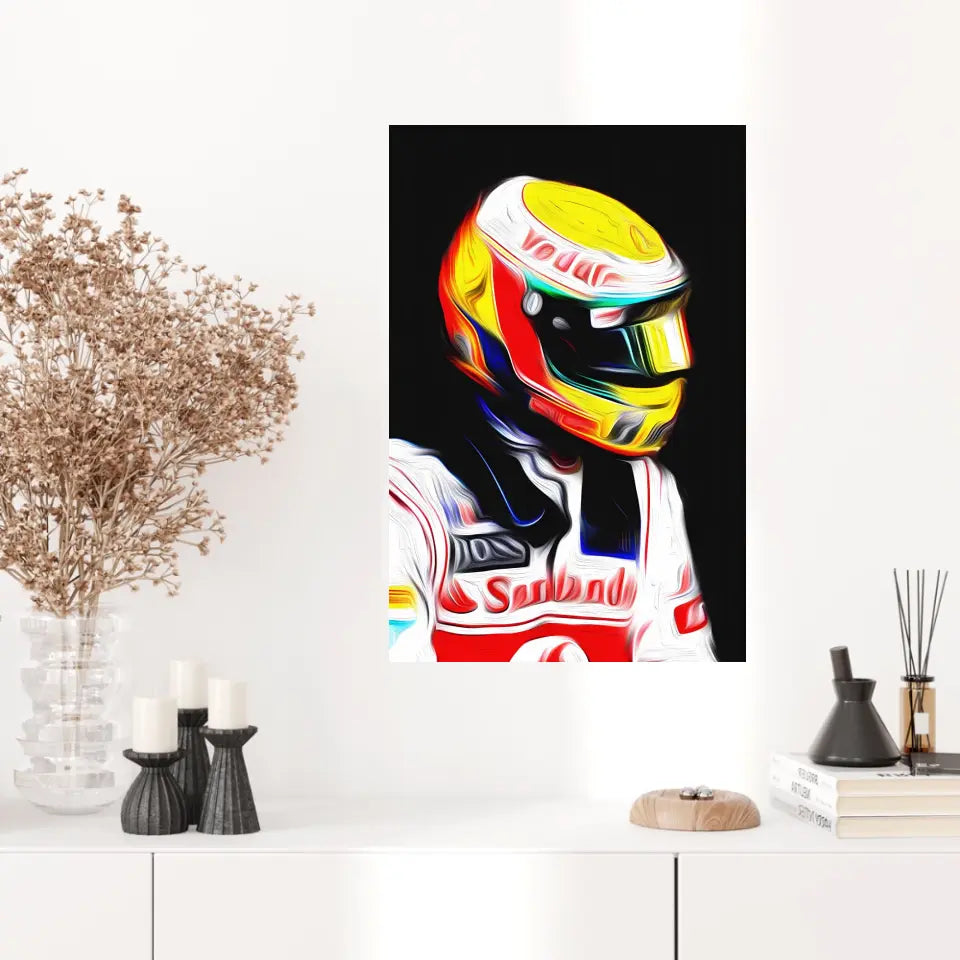 Affiche ou Tableau Lewis Hamilton McLaren 2012 Formule 1