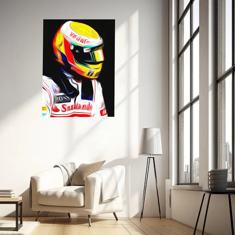 Affiche ou Tableau Lewis Hamilton McLaren 2012 Formule 1