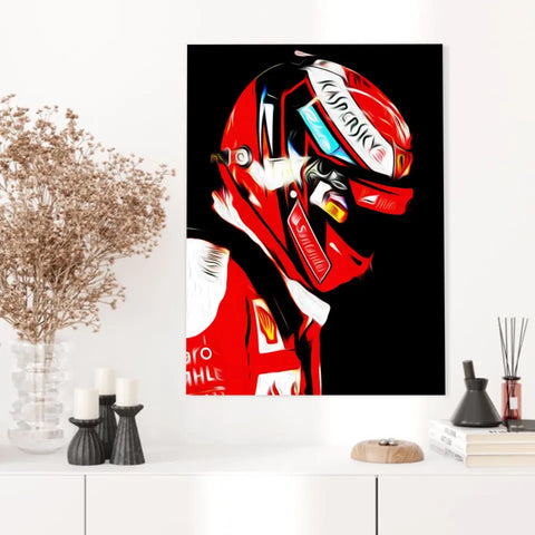 Affiche ou Tableau Kimi Räikkönen Ferrari 2016 Formule 1