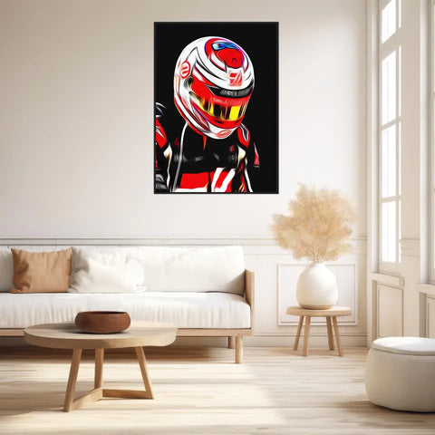 Affiche ou Tableau Kevin Magnussen Haas 2018 Formule 1