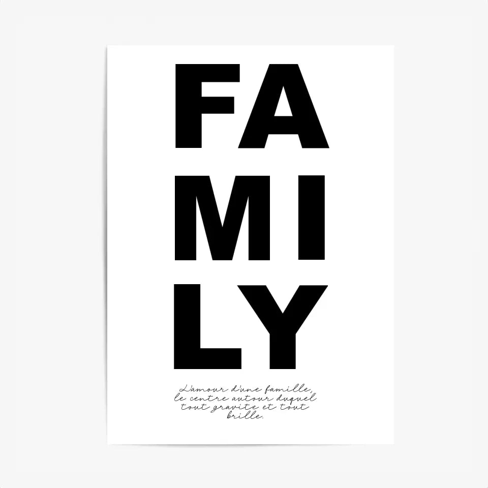 Tableau Famille Personnalisable Photo Family