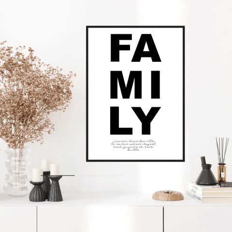 Tableau Famille Personnalisable Photo Family