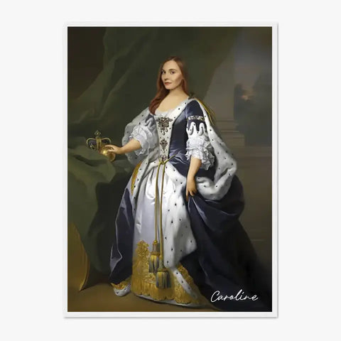 Tableau Personnalisé Portrait de Femme Caroline d'Ansbach Reine de Grande-Bretagne