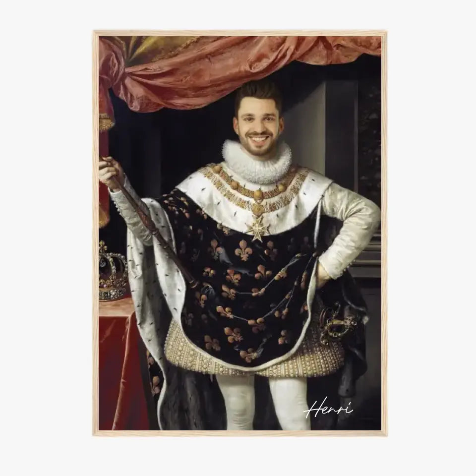 Tableau Homme Portrait Personnalisé Henri IV Roi de France