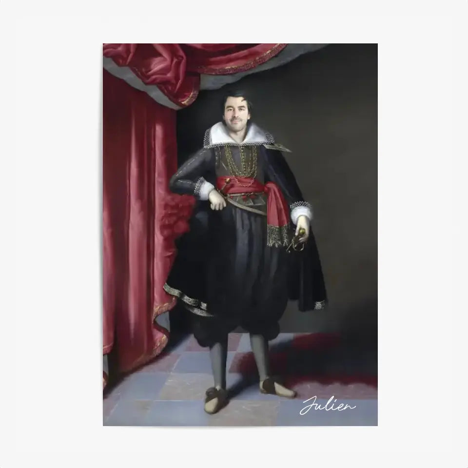 Tableau Homme Portrait Personnalisé Robert Rich 2e comte de Warwick