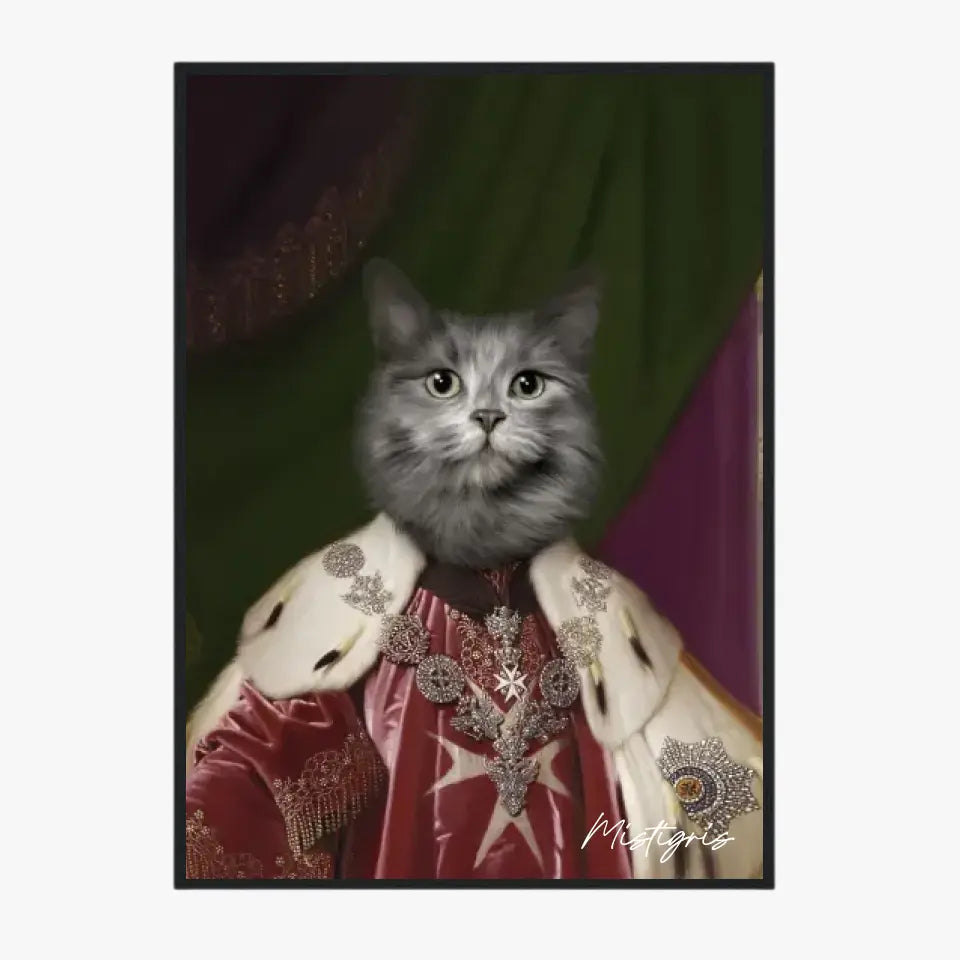 Tableau Animaux Portrait Personnalisé Renaissance Roi Paul Ier de Russie