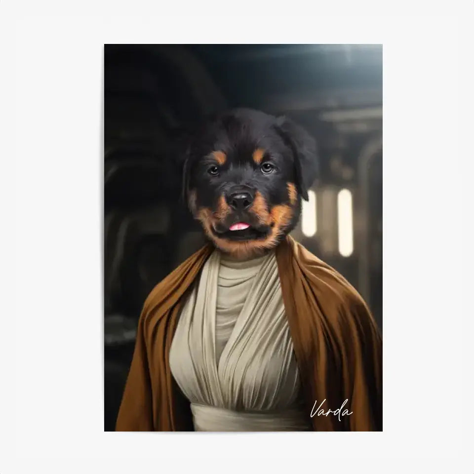 Tableau Animaux Portrait Personnalisé Star Princesse Leia