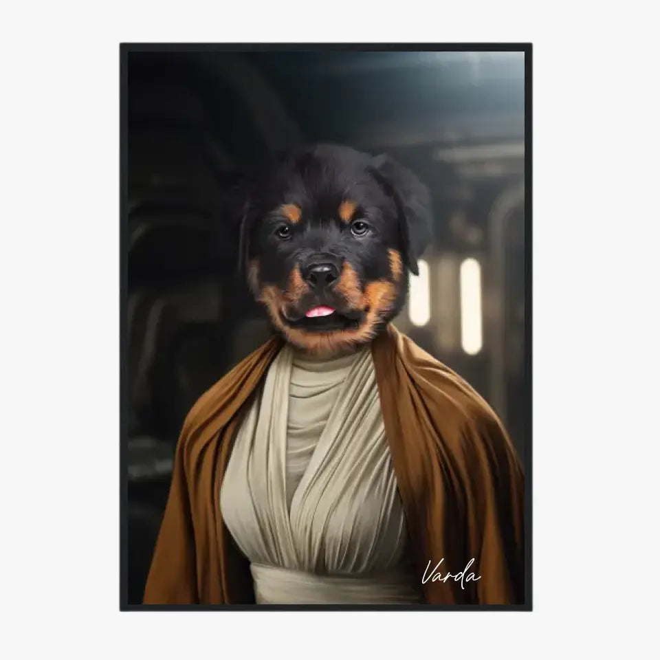 Tableau Animaux Portrait Personnalisé Star Princesse Leia
