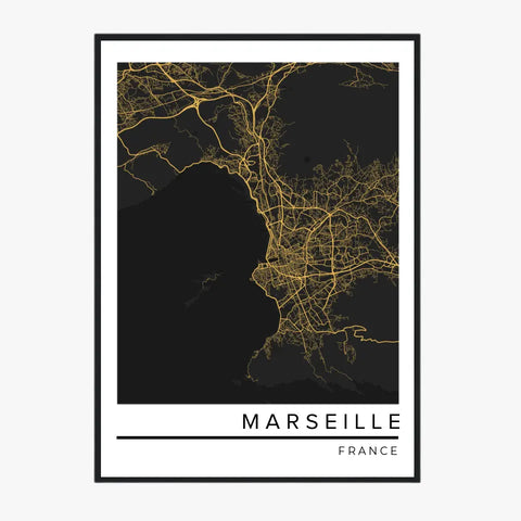 Affiche Carte Ville Personnalisée