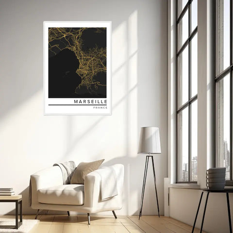Affiche Carte Ville Personnalisée