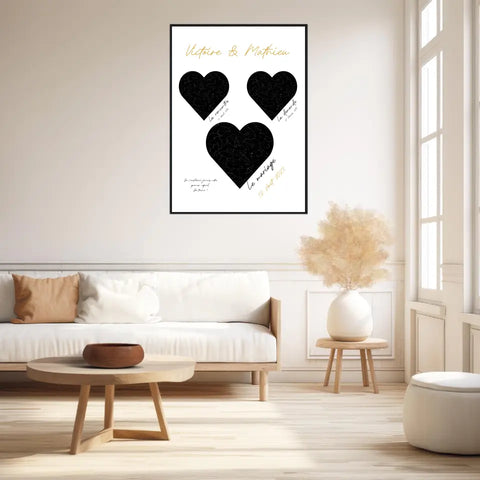 Cadre Personnalisé Couple Mariage Carte Ciel