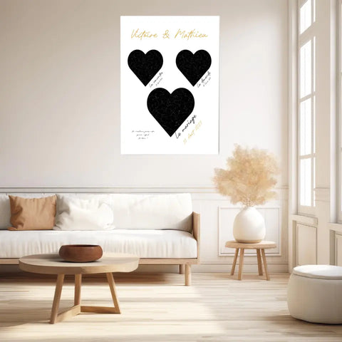 Cadre Personnalisé Couple Mariage Carte Ciel