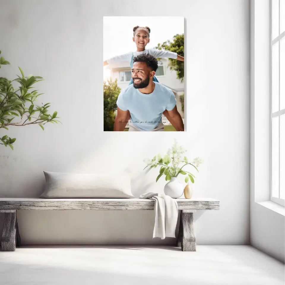 Tableau Personnalisé Photo Papa