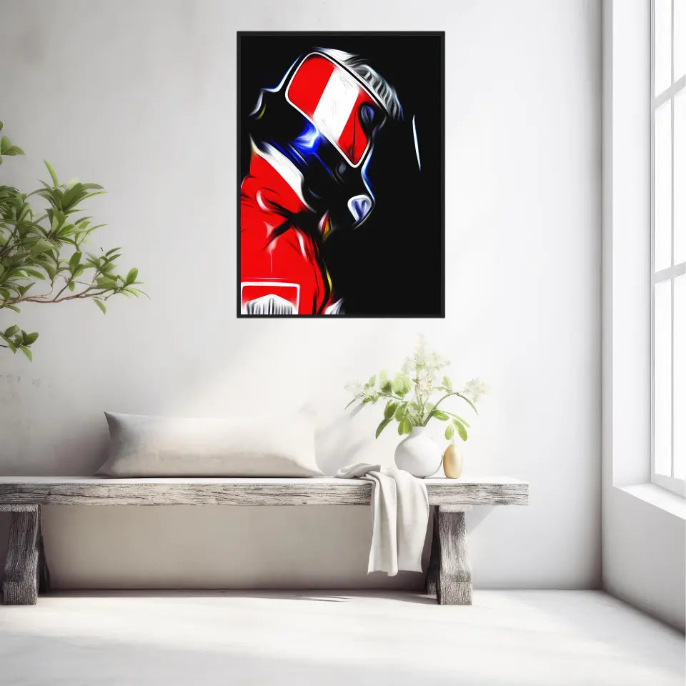 Affiche ou Tableau Gerhard Berger Ferrari 1989 Formule 1