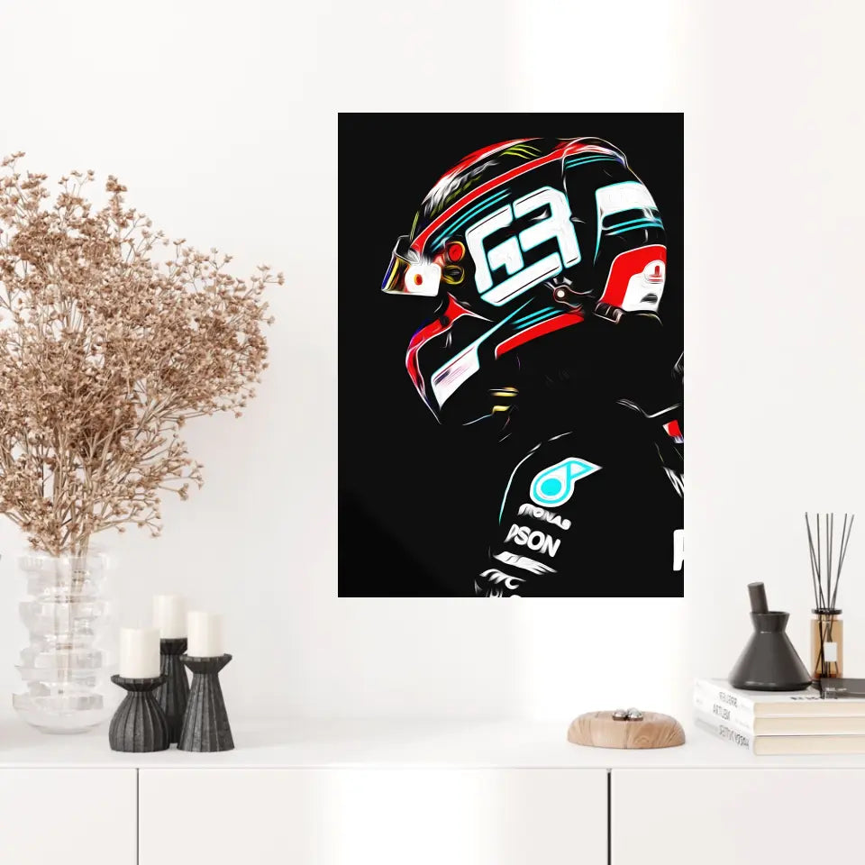 Affiche et Tableau George Russell Mercedes 2020 Formule 1